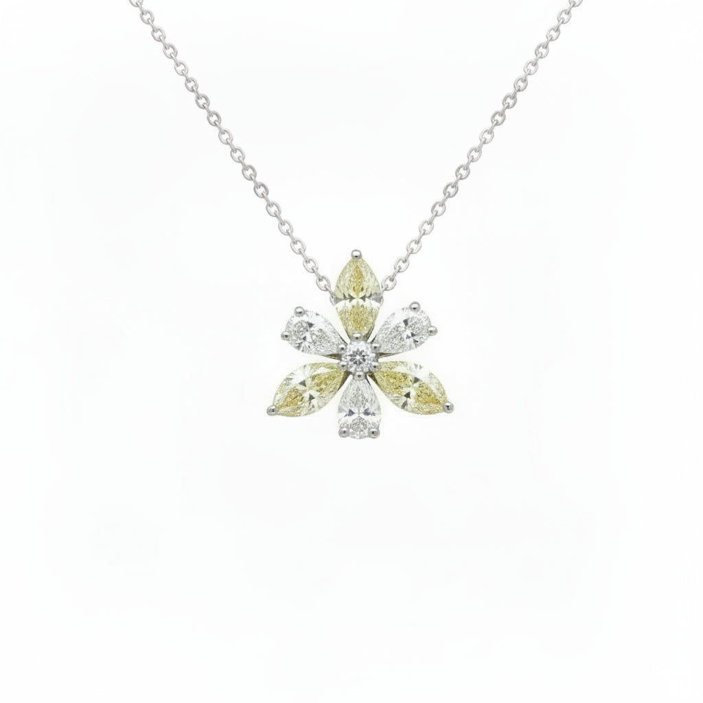 Collana con Pendente Gocce e Marquise